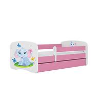 Kinderbett Babydreams rosa 80x160 Elefant