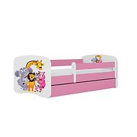 Kinderbett Babydreams rosa 80x160 Zoo