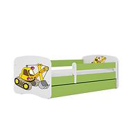 Kinderbett Babydreams grün 80x160 Bagger