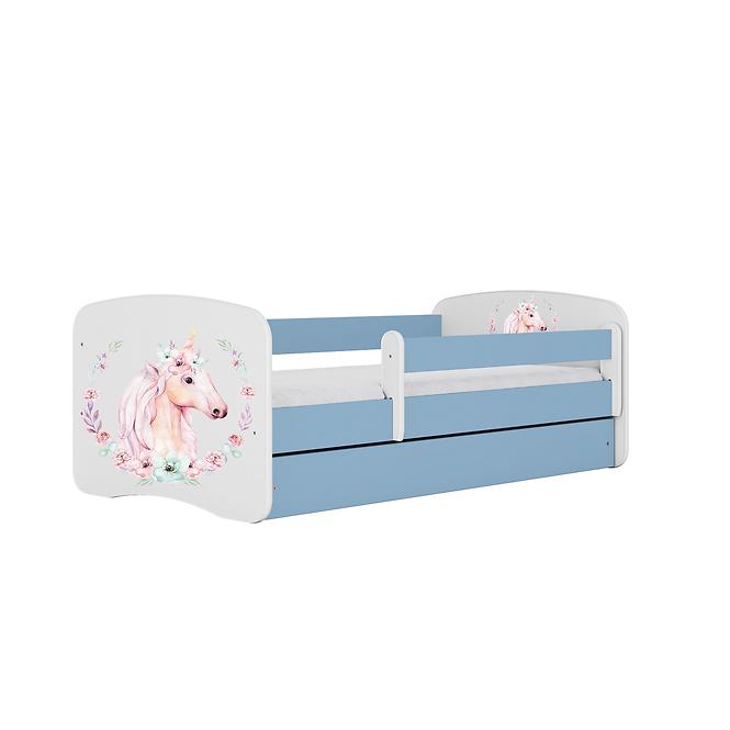 Kinderbett Babydreams blau 80x180 Pferd