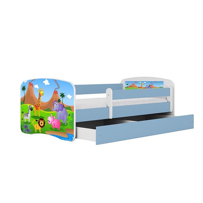 Kinderbett Babydreams blau 80x180 Safari