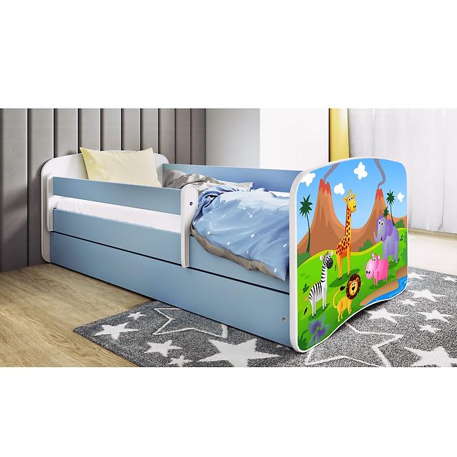 Kinderbett Babydreams blau 80x180 Safari