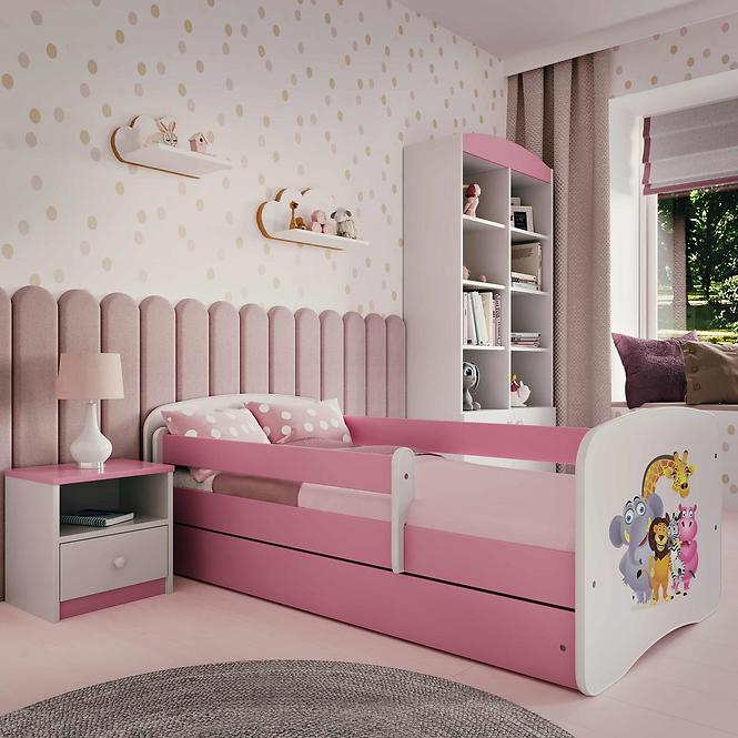 Kinderbett Babydreams rosa 80x180 Zoo