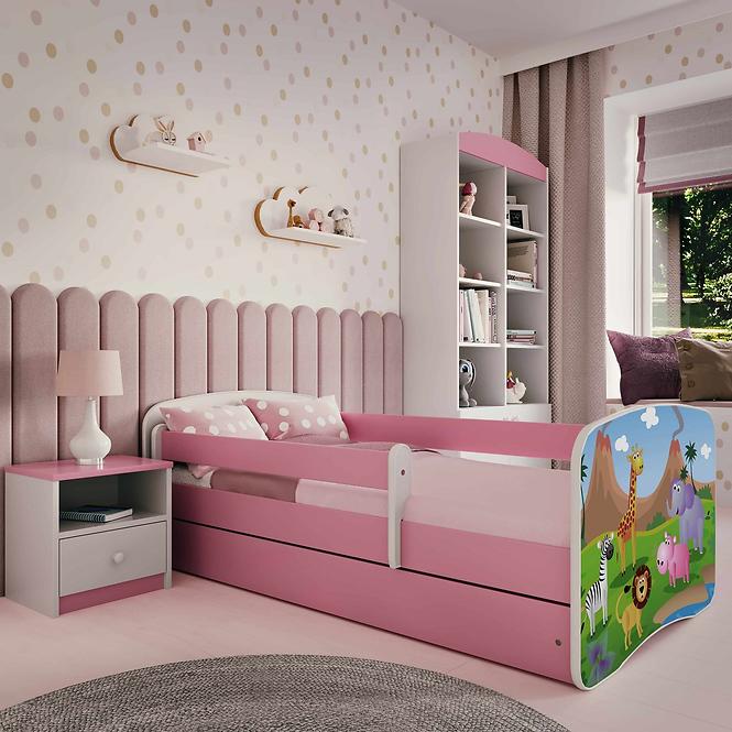 Kinderbett Babydreams+M rosa 70x140 Safari