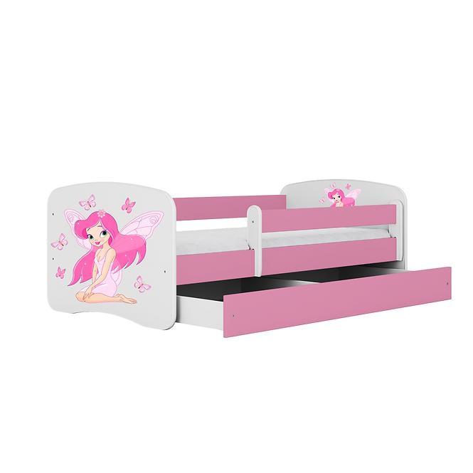 Kinderbett Babydreams+M rosa 70x140 Feuerwehrauto