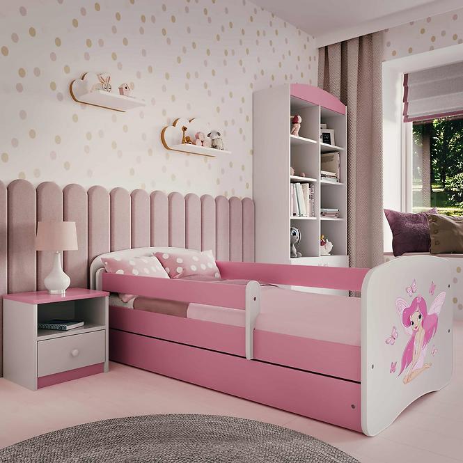 Kinderbett Babydreams+M rosa 70x140 Feuerwehrauto