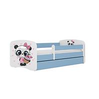 Kinderbett Babydreams+SZ+M blau 80x160 Panda