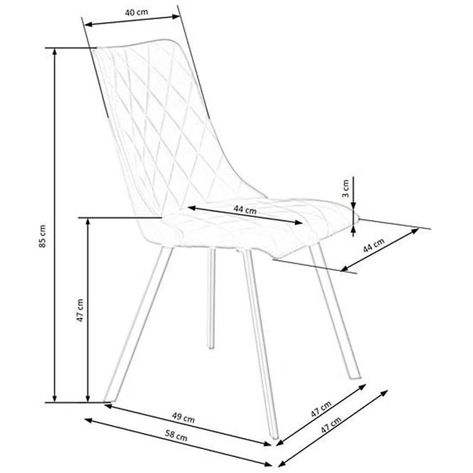 Stuhl W164 Schwarz