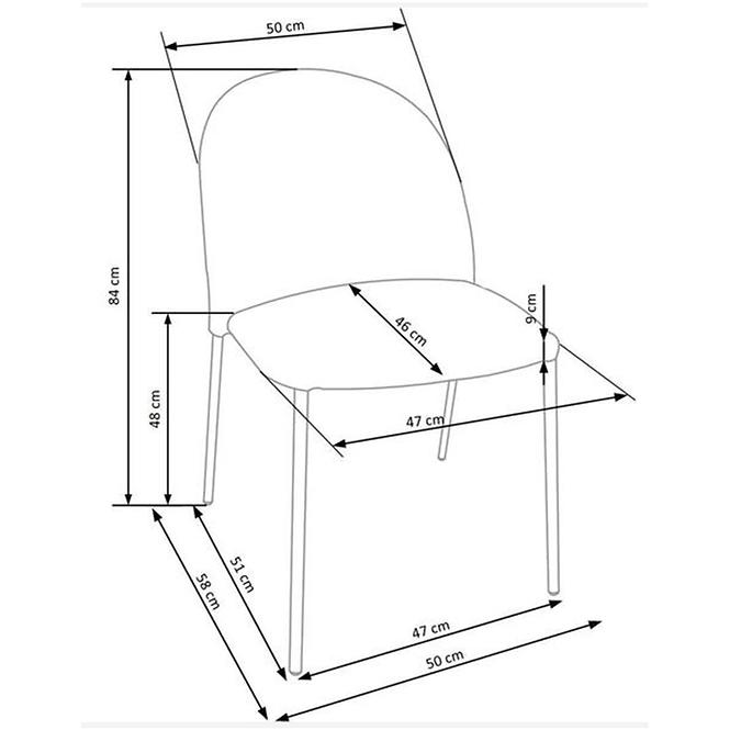 Stuhl W165 Grau