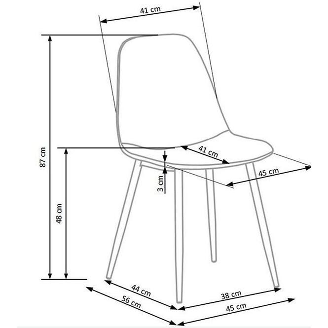 Stuhl W160 Schwarz