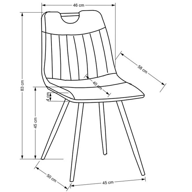 Stuhl W163 Grau