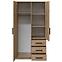 Schrank Kos D2 eiche artisan/spiegel,4