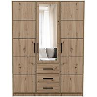 Schrank Kos D3 eiche artisan/spiegel