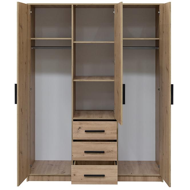 Schrank Kos D3 eiche artisan/spiegel