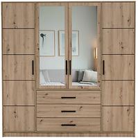 Schrank Kos D4 eiche artisan/spiegel