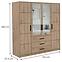 Schrank Kos D4 eiche artisan/spiegel,2