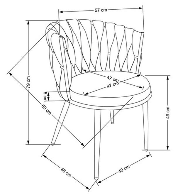 Stuhl W136 hellgrau