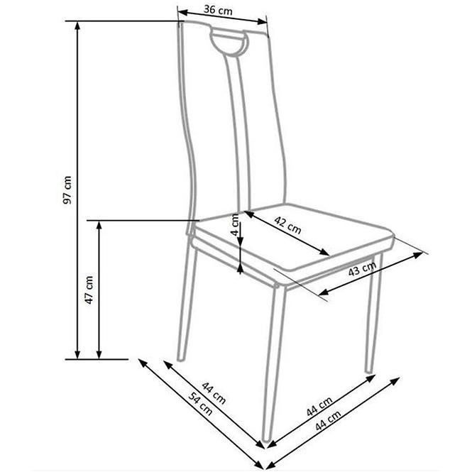 Stuhl W136 dunkelgrau