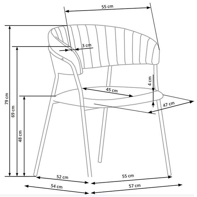 Stuhl W140 dunkelgrün