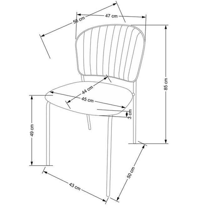 Stuhl W143 grau