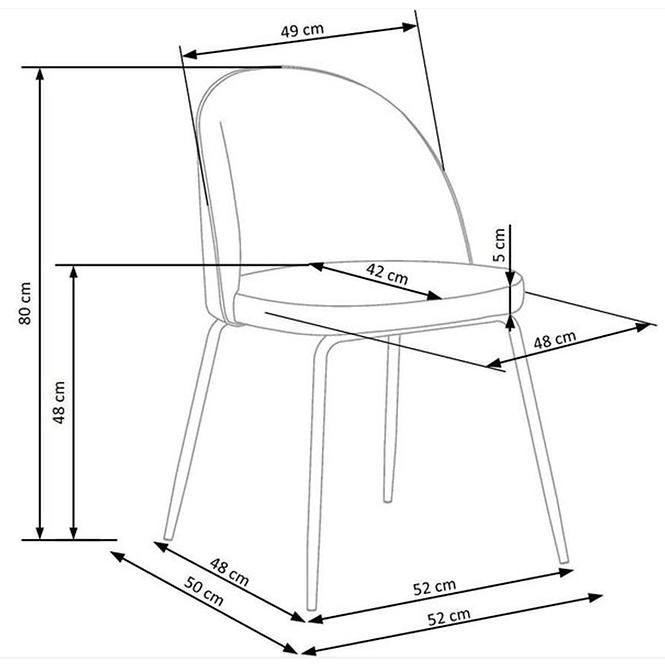 Stuhl W153 dunkelgrün