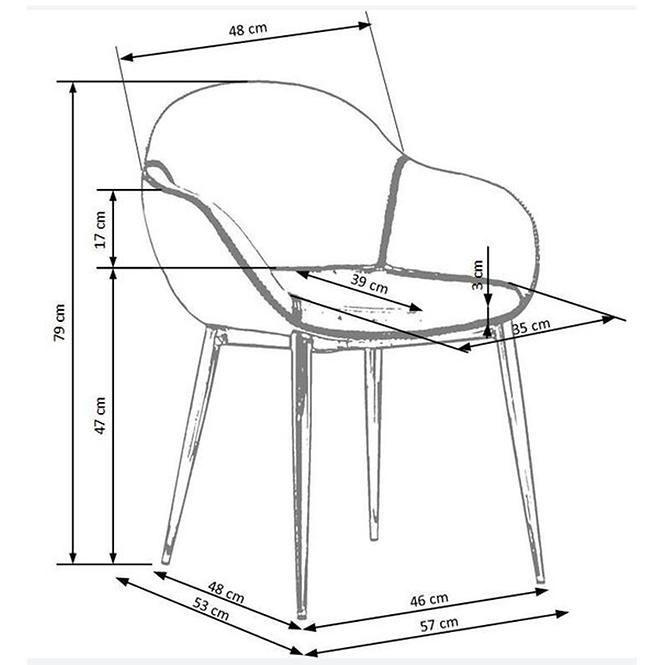 Stuhl W155 senf