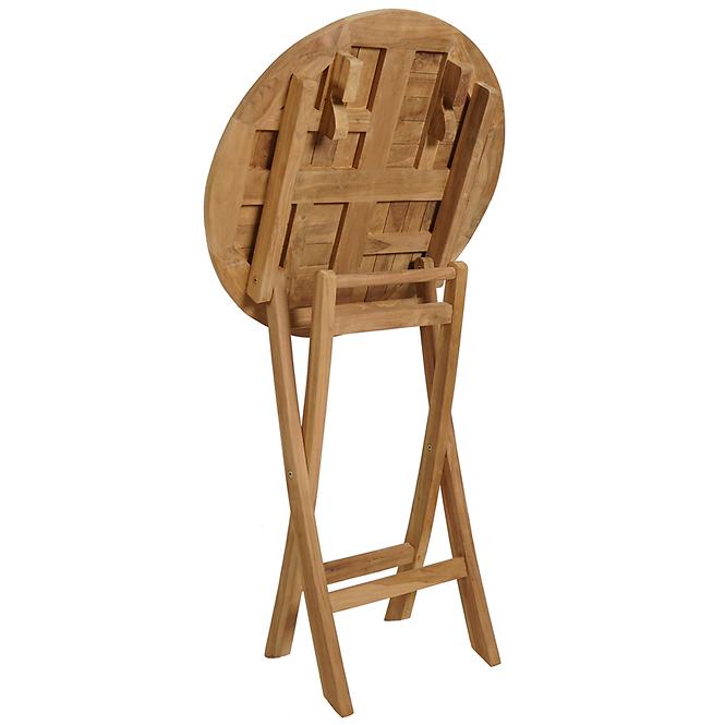 Runder Klapptisch aus Holz Dumai Teak Ø 70 cm