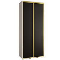 Schrank 45 Canaris 1 120 weiß/schwarz/gold