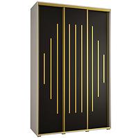 Schrank 45 Canaris 12 150 weiß/schwarz/gold