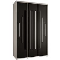 Schrank 45 Canaris 12 150 weiß/schwarz/silver