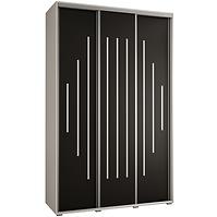 Schrank 45 Canaris 12 160 weiß/schwarz/silver