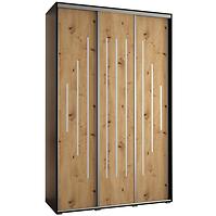 Schrank 45 Canaris 12 160 schwarz/artisan/silver