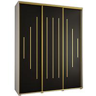 Schrank 45 Canaris 12 200 weiß/schwarz/gold