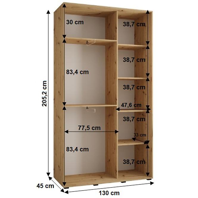 Schrank 45 Canaris 3 130 artisan/schwarz