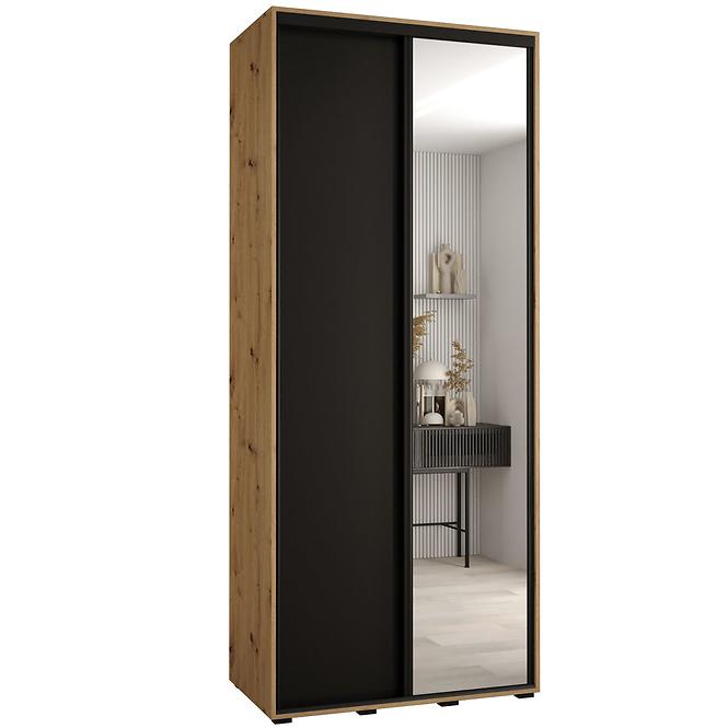 Schrank 45 Canaris 3 130 artisan/schwarz/schwarz