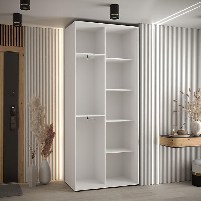 Schrank 45 Canaris 3 130 weiß/artisan/silver