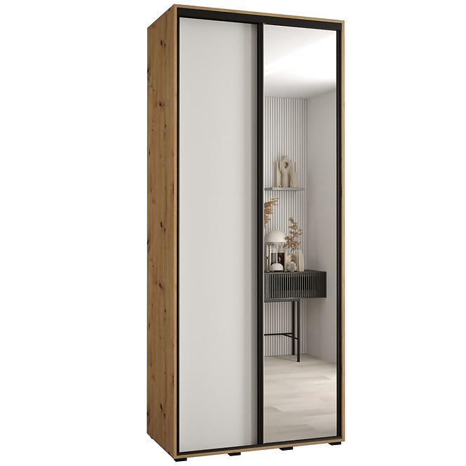 Schrank 45 Canaris 3 140 artisan/weiß/schwarz