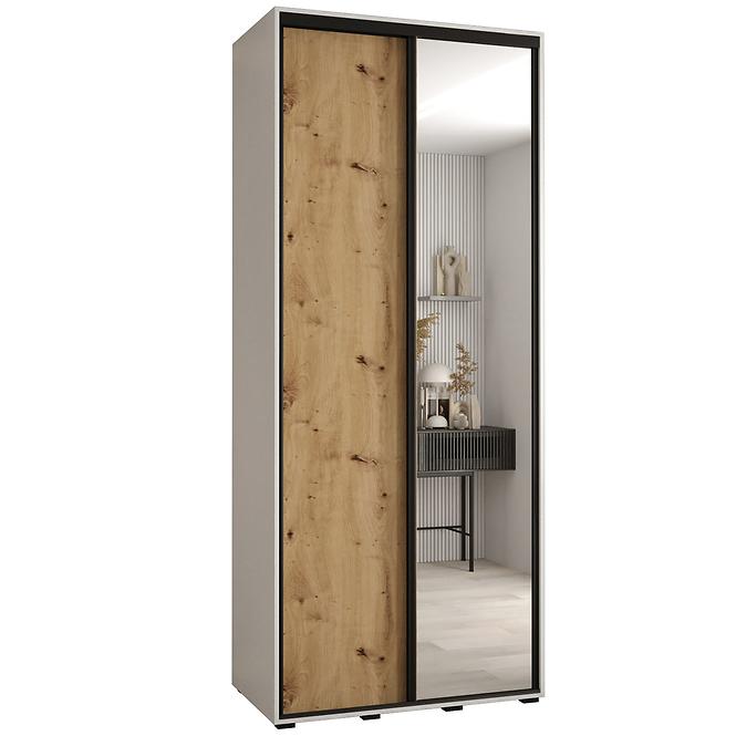 Schrank 45 Canaris 3 140 weiß/artisan/schwarz