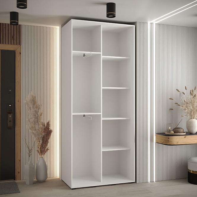 Schrank 45 Canaris 3 140 weiß/artisan/silver