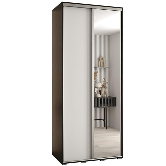 Schrank 45 Canaris 3 140 schwarz/weiß/silver