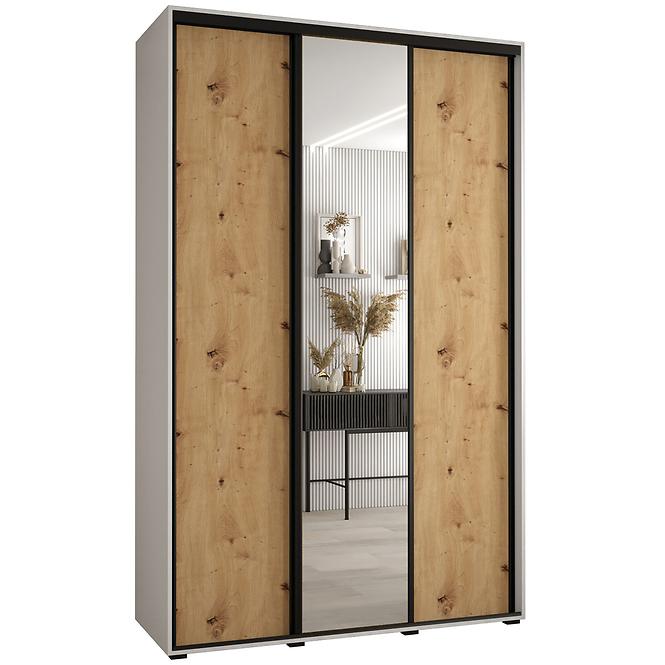 Schrank 45 Canaris 3 150 weiß/artisan/schwarz