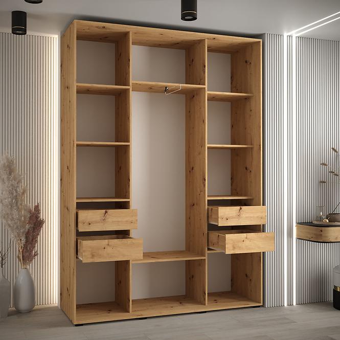 Schrank 45 Canaris 3 160 artisan/weiß/silver