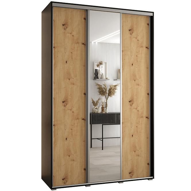 Schrank 45 Canaris 3 160 schwarz/artisan/silver