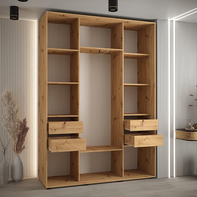 Schrank 45 Canaris 3 170 artisan/weiß/silver