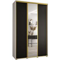 Schrank 45 Canaris 3 170 weiß/schwarz/gold