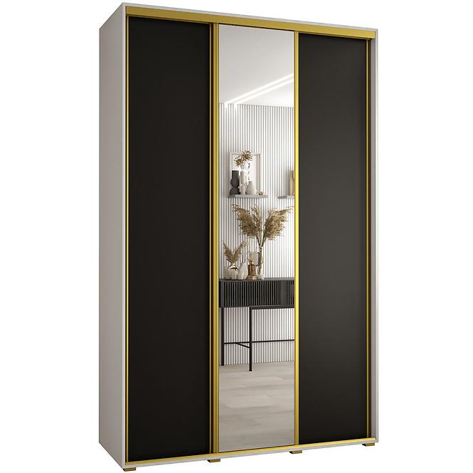 Schrank 45 Canaris 3 170 weiß/schwarz/gold