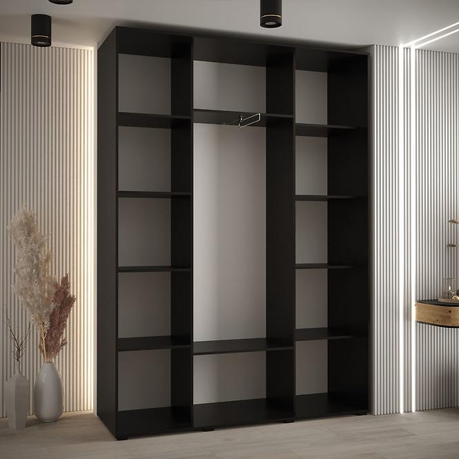 Schrank 45 Canaris 3 180 schwarz/artisan/silver