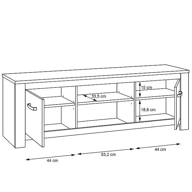 Tv Tisch Elara ERXT131-C586