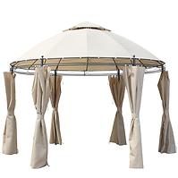 Gartenpavillon 3,5 m Beige