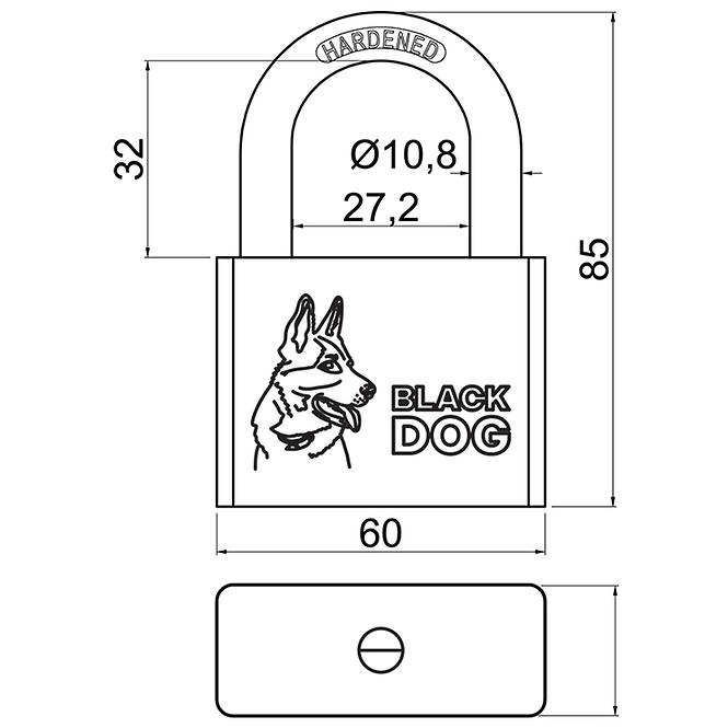 Vorhängeschloss RV.BLACKDOG.60 